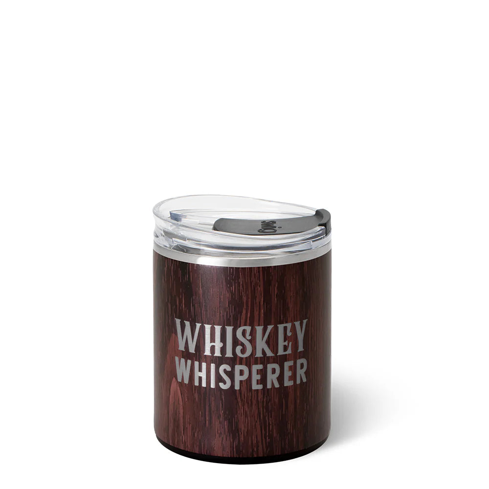 Whiskey Whisperer BOURBON BARREL Lowball Tumbler (12oz) Insulated