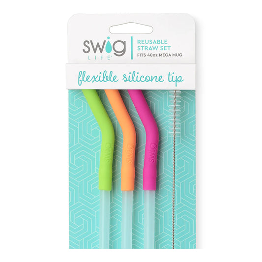 Neon Lime/Orange/Berry Straw Set (Mega Mugs)