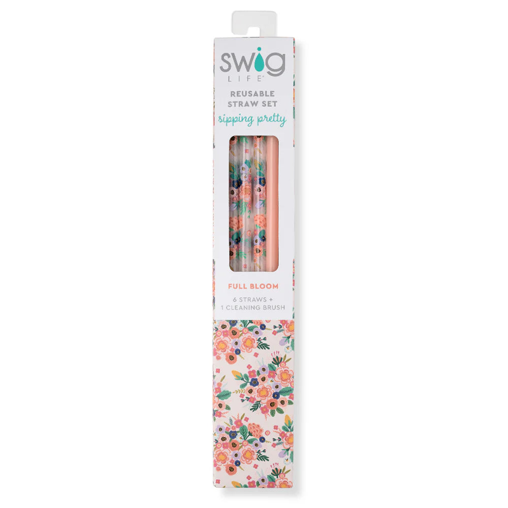 Full Bloom Straw Set
