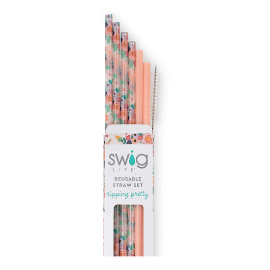 Full Bloom Straw Set