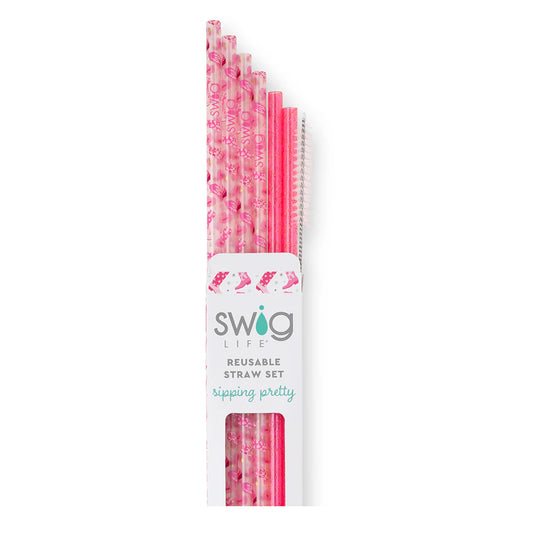 Let's Go Girls Straw Set