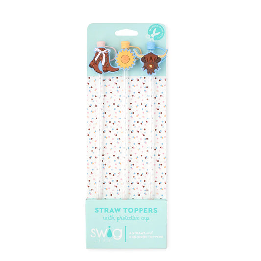Cowgirl Coquette Straw Toppers