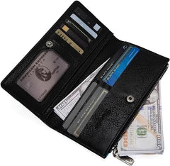 Wrangler Cow Print Bi-Fold Wallet - Turquoise