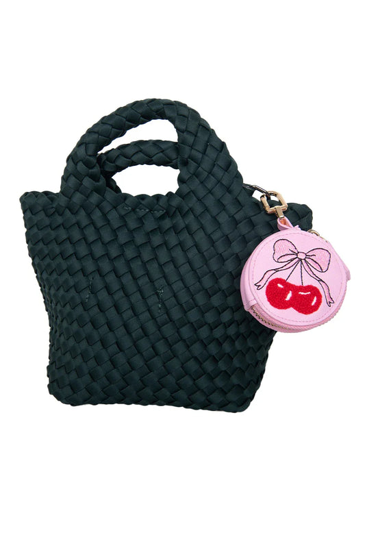 Cherry Bows Coin Purse Keychain