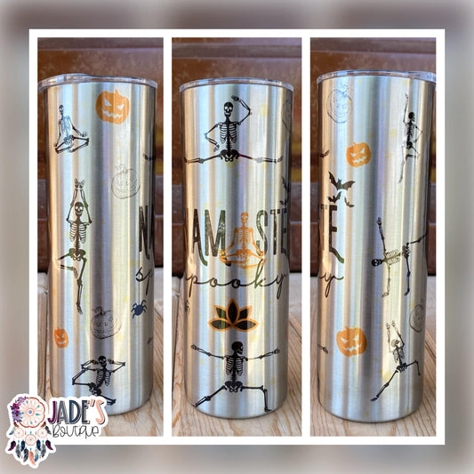 Namaste Spooky 20oz Insulated Skinny Stainless Tumbler