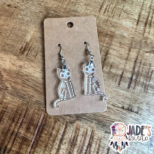 Skellie Cat Earrings