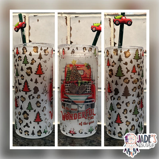 Wonderful Time of Year 20oz Glass Can Tumbler
