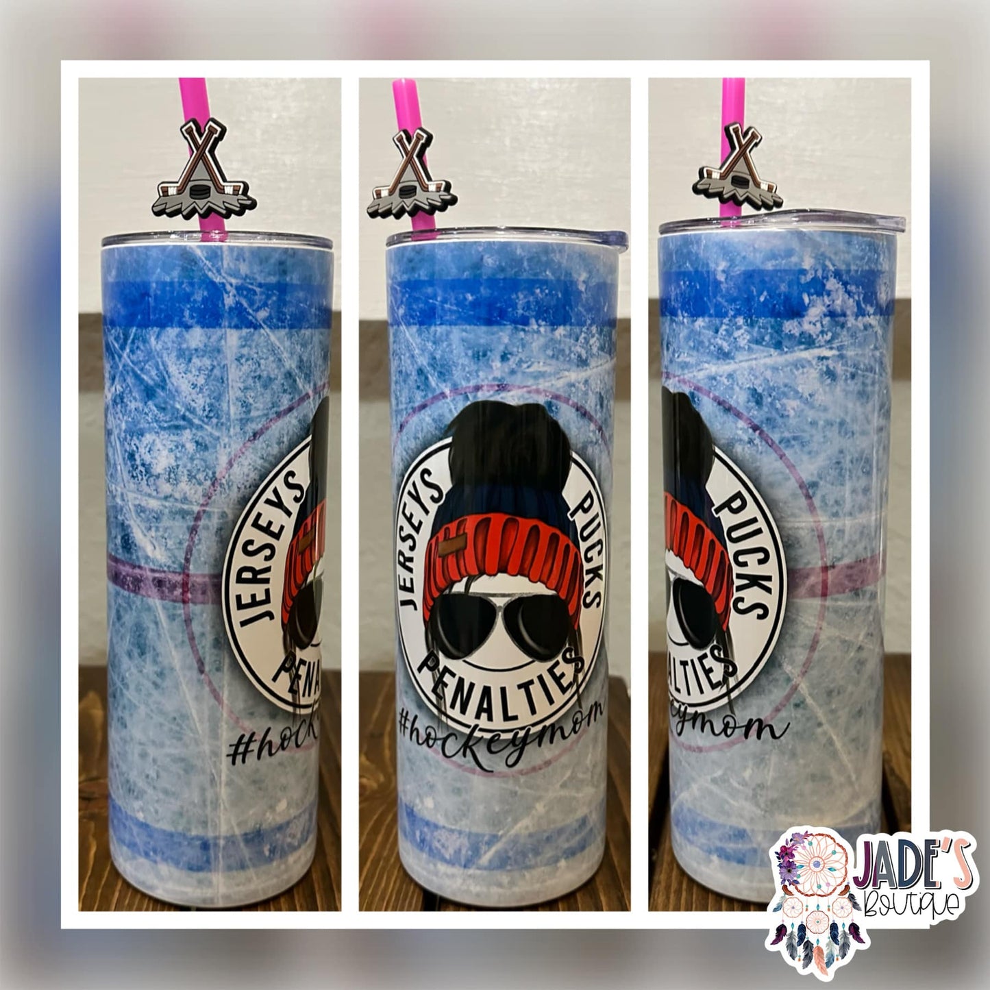 #hockeymom 20oz Insulated Skinny Tumbler