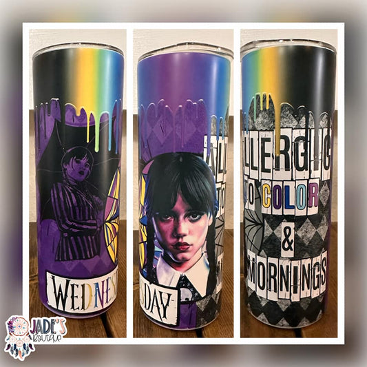 Wednesday 20oz Insulated Matte Skinny Tumbler
