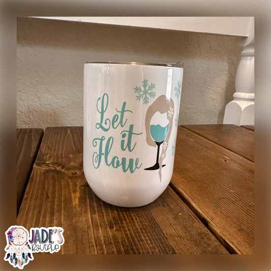 Princess E 12oz Insulated Wine Tumbler