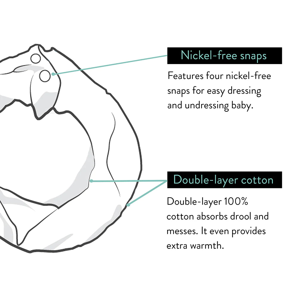 BandoBib Infinity Scarf Drool Bib (2-Pack)
