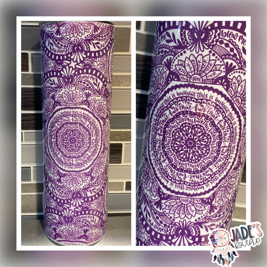 *PREORDER* Cuss Words - Mandala Purple