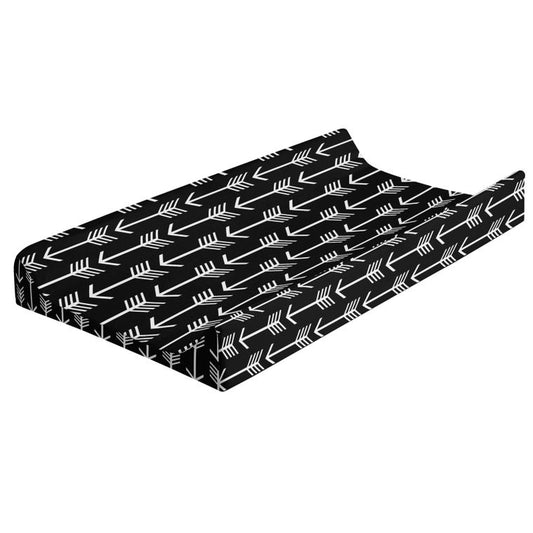 Changing Pad Cover, 100% Cotton, Black and White Arrow