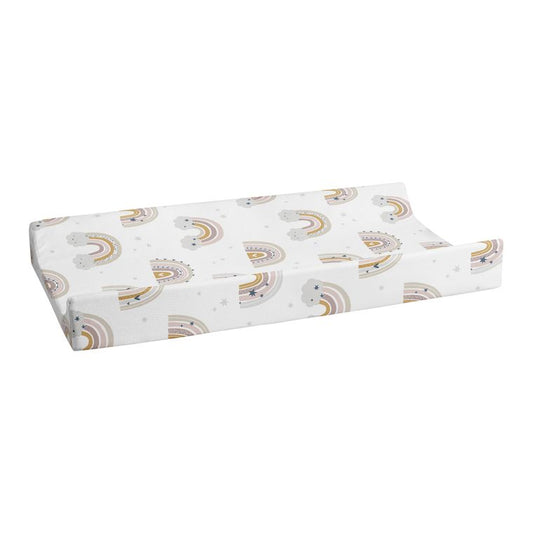 Changing Pad Cover, 100% Cotton, Rainbows
