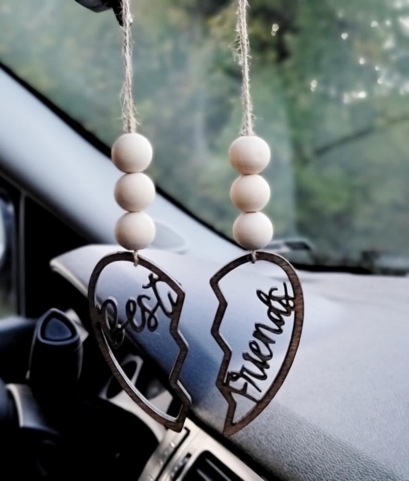 Best Friends Car Charms Ornaments